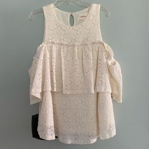 Anthropologie cold shoulder top